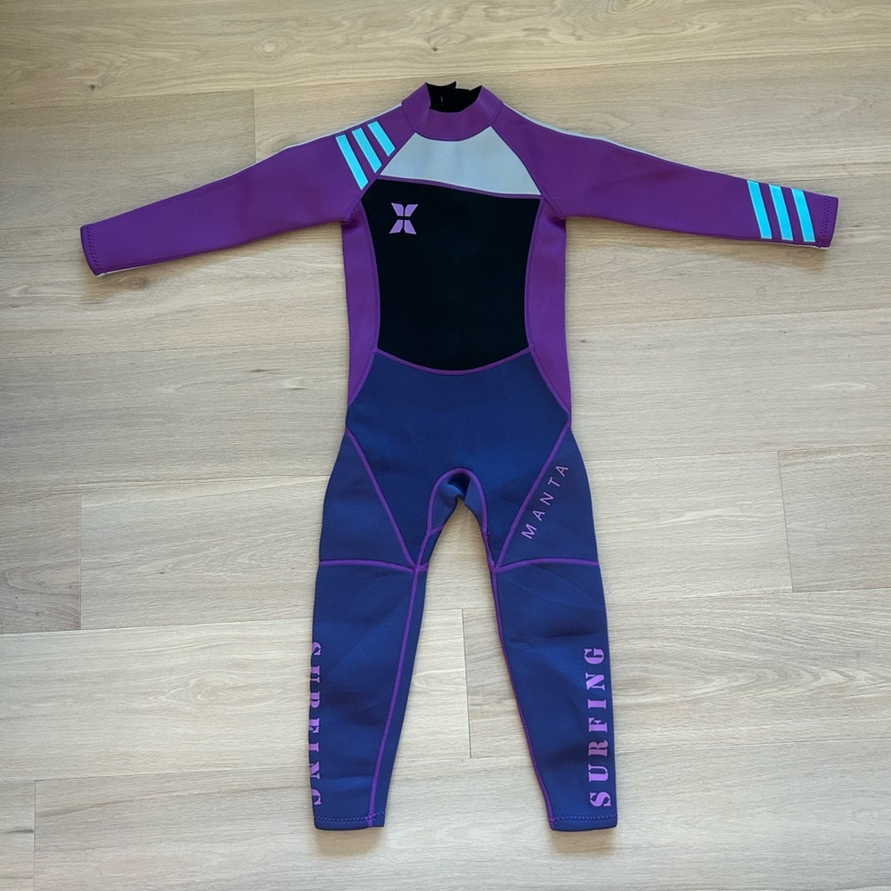 Kids Wetsuit - Purple and Black